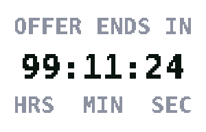 Offer ends in